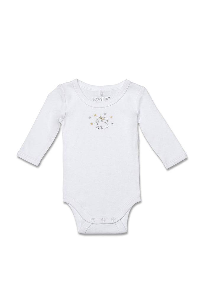 Marquise Newborn Essentials 2 Pack Bodysuits Bunny - Print/White - Outlet Shop For Kids