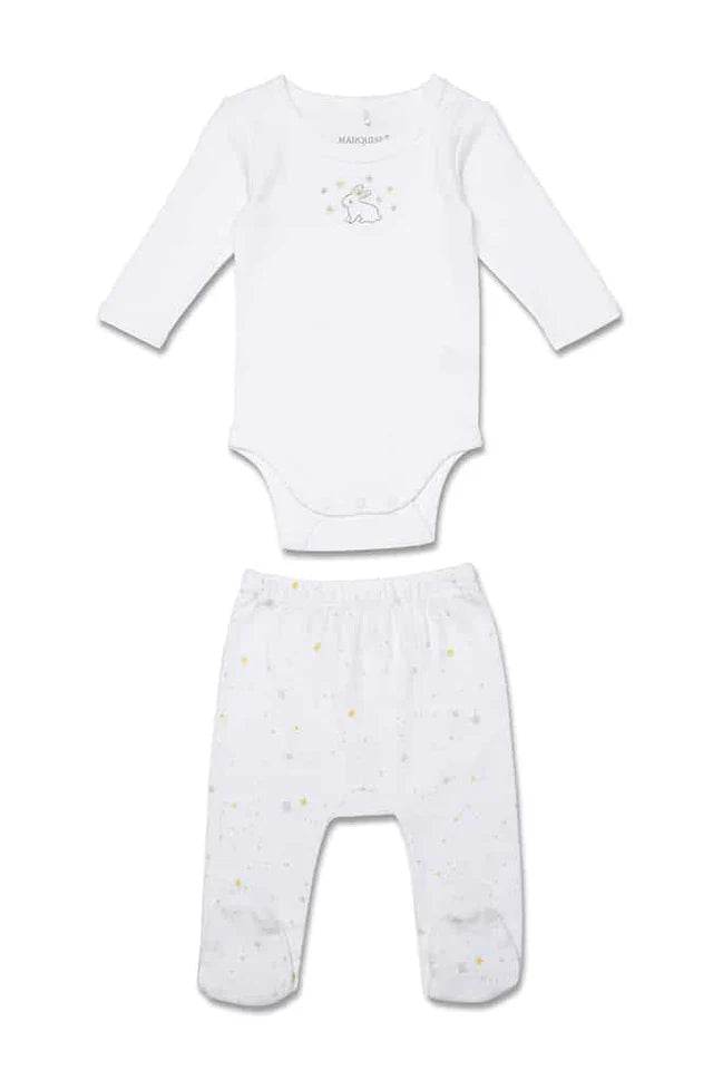 Marquise Newborn Essentials Bodysuit and Leggings - Grey/Yellow Star - Outlet Shop For Kids