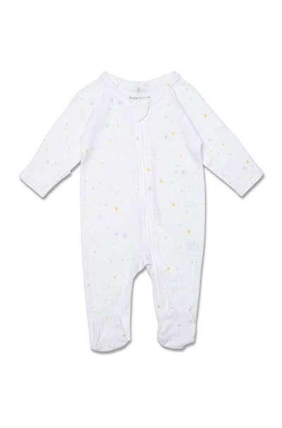 Marquise Newborn Essentials Zipsuit and Beanie - Grey/Yellow Print - Outlet Shop For Kids