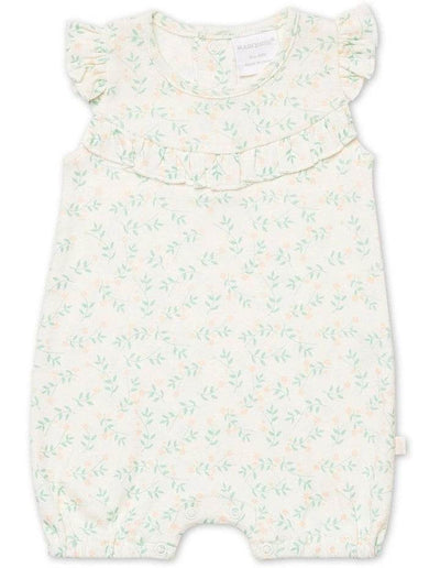 Marquise Spring Flowers Ruffle Romper - Falling Flower Print - Outlet Shop For Kids