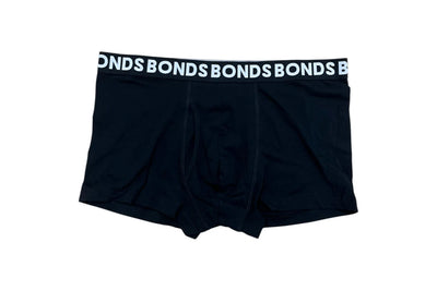 Bonds Mens Classic Trunk 3 Pack - Burgundy Stripe/Black