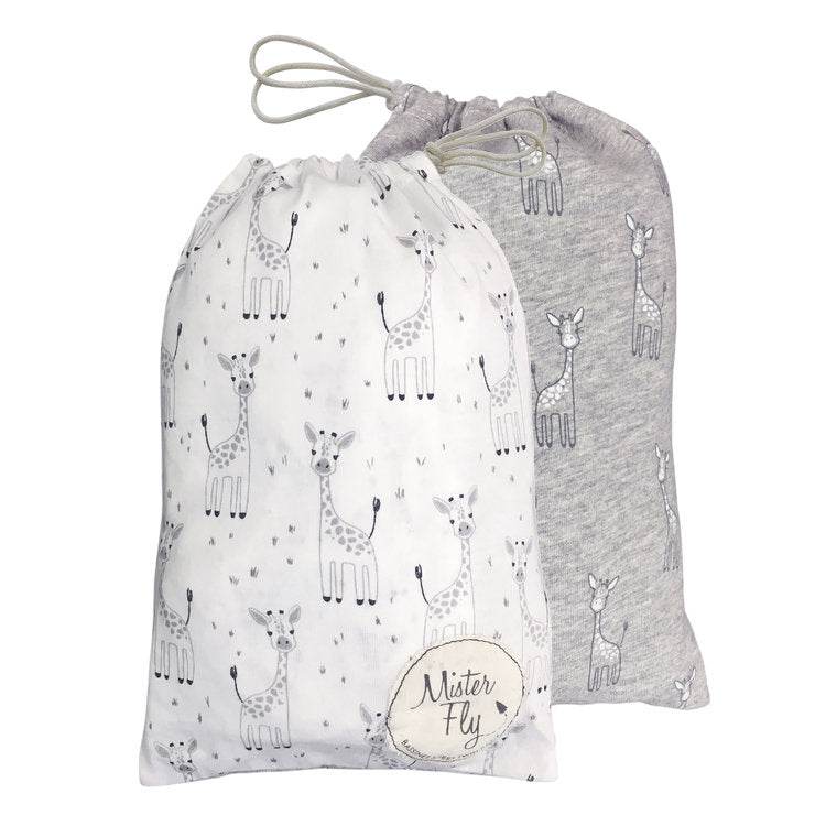 Mister Fly Bassinet Sheet Set 2 Pack - Giraffe - Outlet Shop For Kids