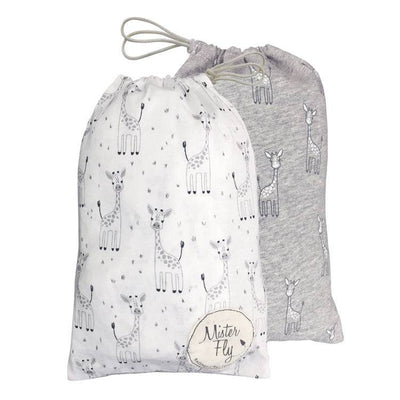 Mister Fly Bassinet Sheet Set 2 Pack - Giraffe - Outlet Shop For Kids