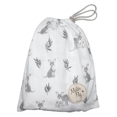 Mister Fly Cot Sheet - Kangaroo - Outlet Shop For Kids
