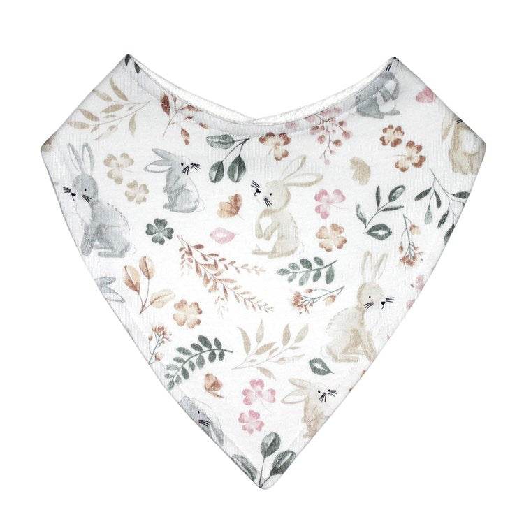 Mister Fly Dribble Bib - Whimsical Leafy Bunny - Outlet Shop For Kids