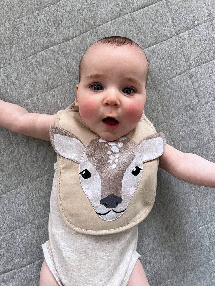 Mister Fly Face Bib - Baby Fawn - Outlet Shop For Kids