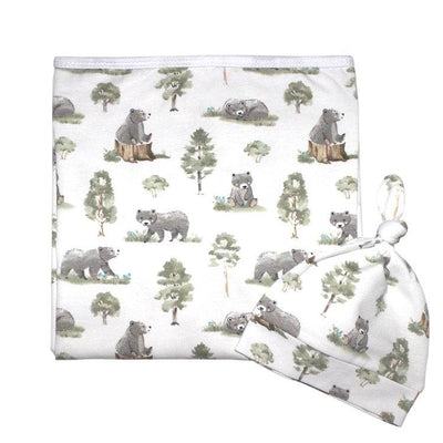 Mister Fly Jersey Wrap and Beanie Set - Baby Bear - Outlet Shop For Kids