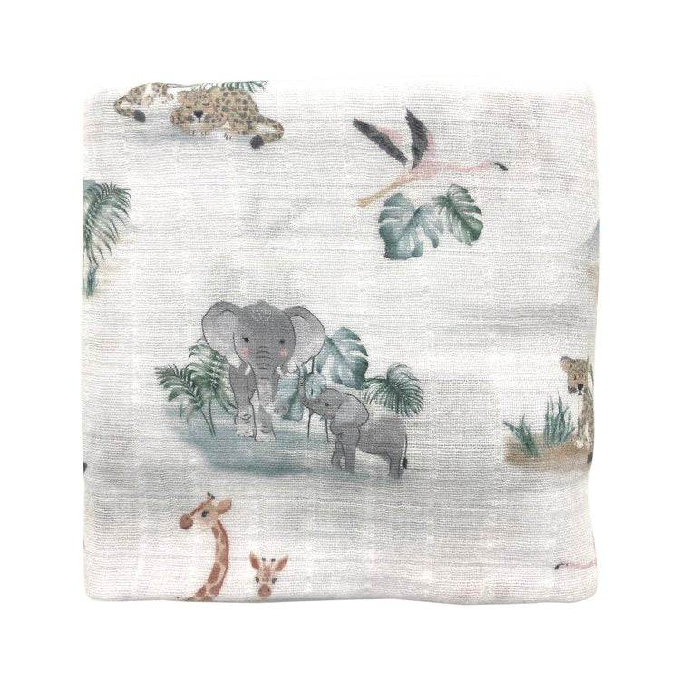 Mister Fly Muslin Wrap - Safari Print - Outlet Shop For Kids