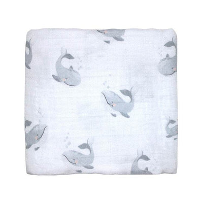 Mister Fly Muslin Wrap - Whale - Outlet Shop For Kids