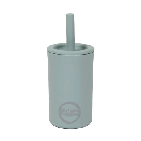 My Little Giggles Silicone Drinking Cup & Straw - Ether