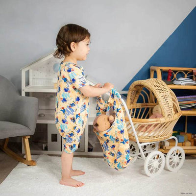 Monarch Bamboo Short Romper Bootysuit - Paddington Marmalade - Outlet Shop For Kids