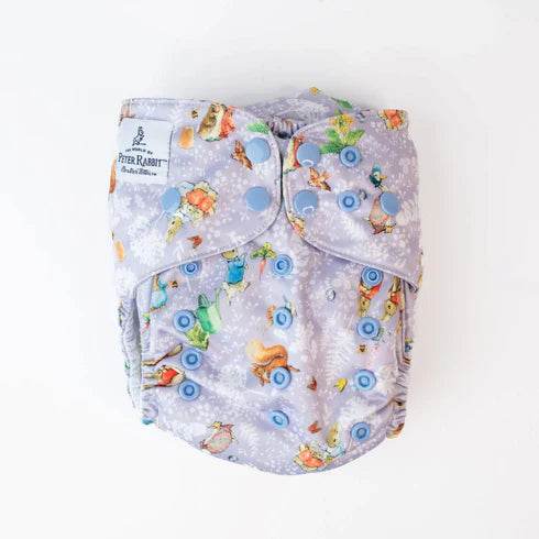 Monarch Classic Reusable Cloth Nappy 2.0 With Snaps - Peter Rabbit Spring - Outlet Shop For Kids