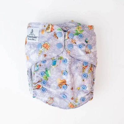 Monarch Classic Reusable Cloth Nappy 2.0 With Snaps - Peter Rabbit Spring - Outlet Shop For Kids