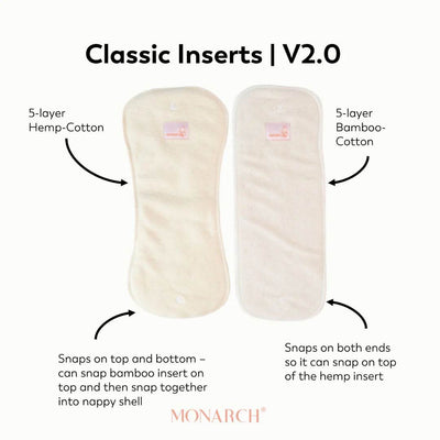 Monarch Classic Reusable Cloth Nappy 2.0 With Snaps - Sea-nery - Outlet Shop For Kids