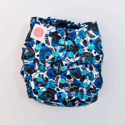 Monarch Classic Reusable Cloth Nappy 2.0 With Snaps - Sea-nery - Outlet Shop For Kids