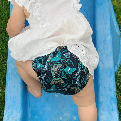 Monarch Classic Reusable Cloth Nappy 2.0 With Snaps - Twilight Flight - Outlet Shop For Kids