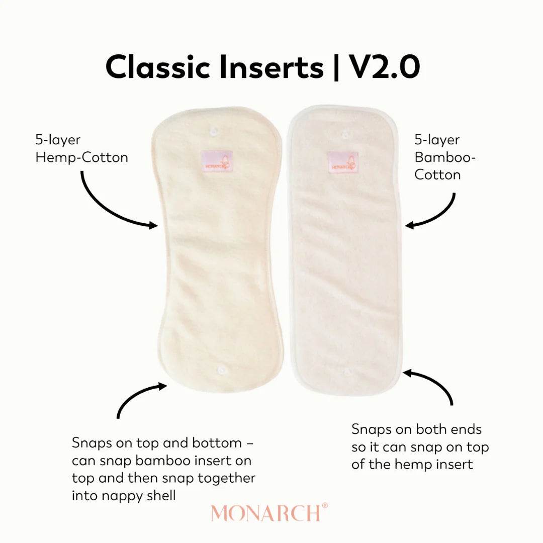 Monarch Classic Reusable Cloth Nappy 2.0 With Snaps - Twilight Flight - Outlet Shop For Kids