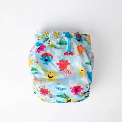 Monarch Classic Swim Nappy With Snaps Mr Men Little Miss - Playing With Crayons - Outlet Shop For Kids
