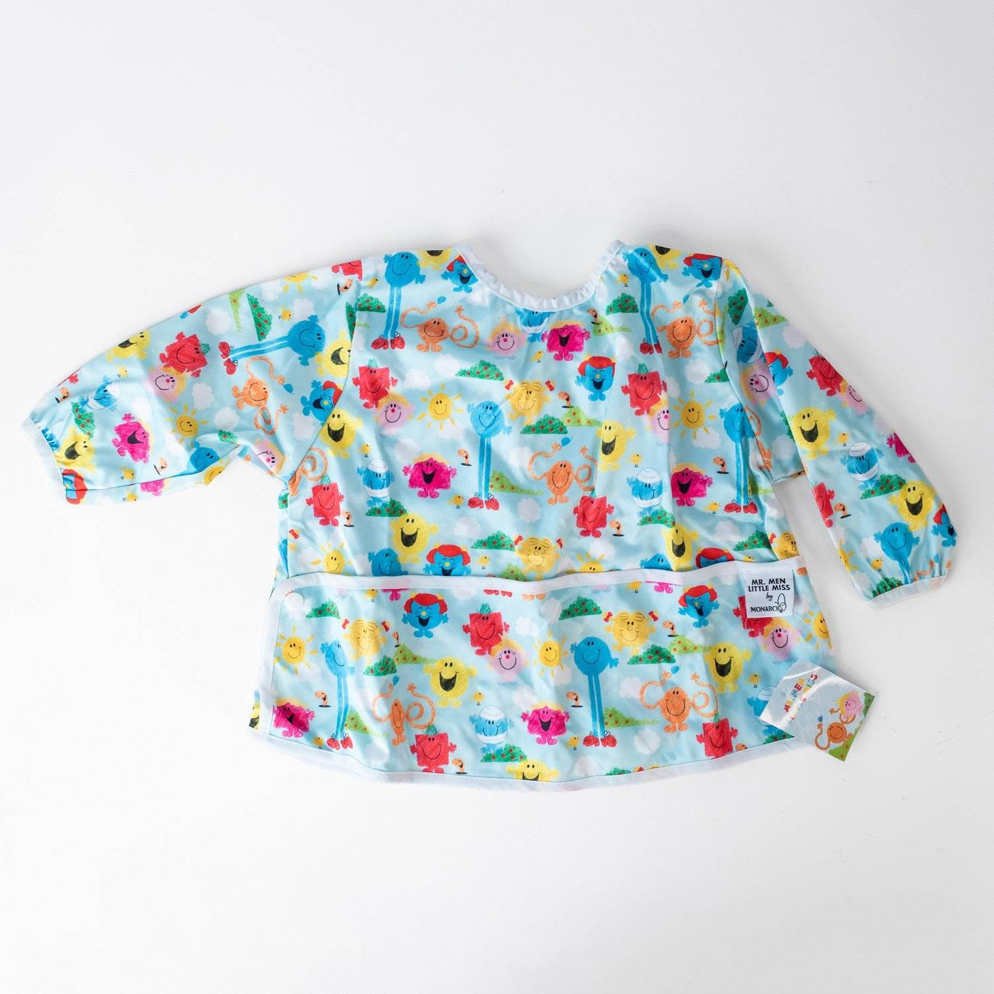 Monarch Licensed Mr. Men Little Miss Smock - Playing With Crayons - Outlet Shop For Kids