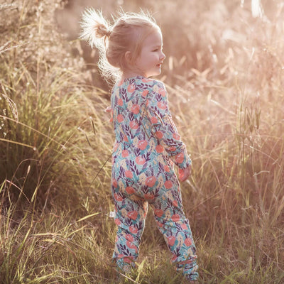 Monarch Long Sleeve Bamboo Zip Bootysuit V2 - Imaginatives - Outlet Shop For Kids