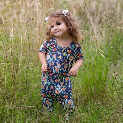 Monarch Bamboo Short Romper Bootysuit - Peter Rabbit Classic