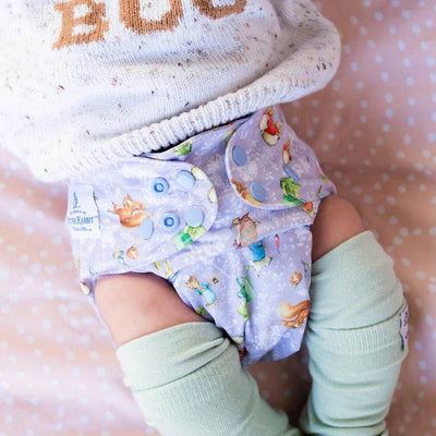Monarch Ultimate Wipeable Cloth Nappy V3.0 With Hook & Loop - Peter Rabbit Spring - Outlet Shop For Kids