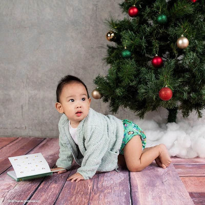Monarch Ultimate Wipeable Cloth Nappy V3.0 With Hook & Loop - Snoopy Green - Outlet Shop For Kids