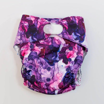 Monarch Ultimate Wipeable Cloth Nappy V3.0 With Hook & Loop - Ultraviolet - Outlet Shop For Kids