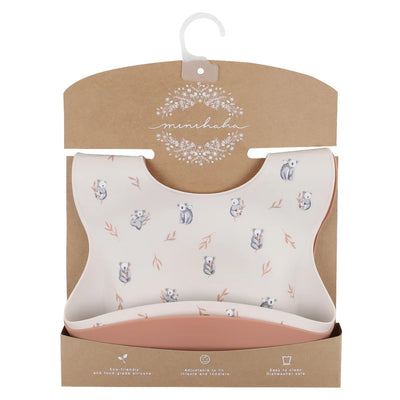 Bebe By Minihaha Koala Print 2 Pack Silicone Bibs