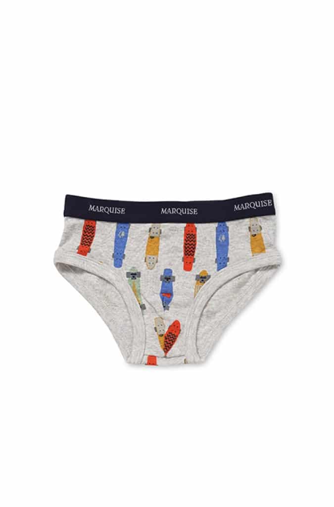 Marquise Boys Skateboards 2 Pack Underwear - Blue/Print