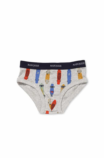 Marquise Boys Skateboards 2 Pack Underwear - Blue/Print
