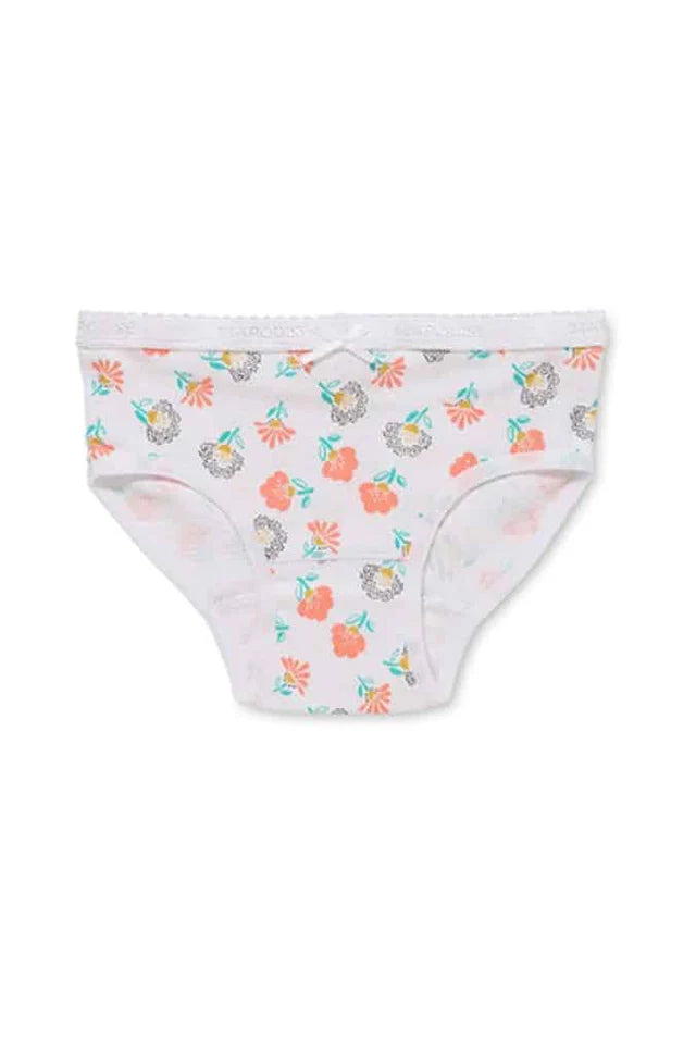 Marquise Girl's Fairy Garden 2 Pack Underwear - Green/Print