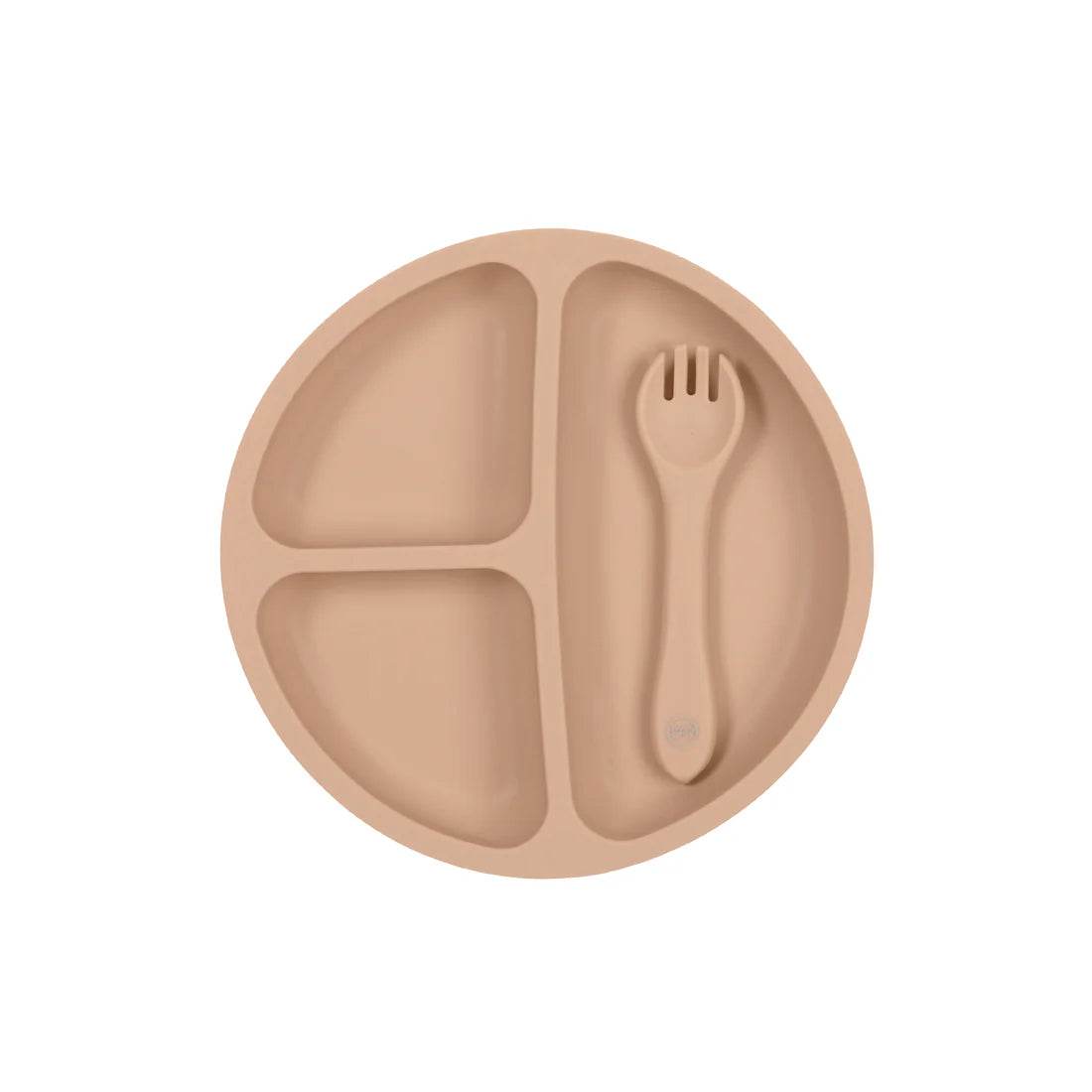 My Little Giggles Silicone Bento Plate - Apricot - Outlet Shop For Kids
