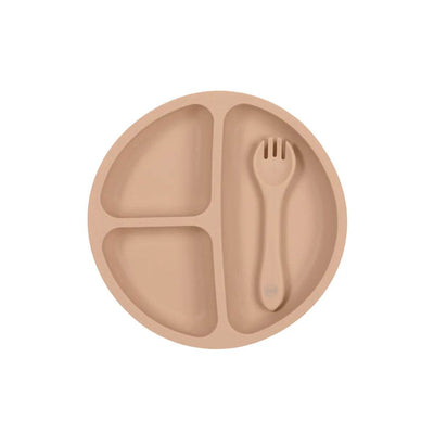 My Little Giggles Silicone Bento Plate - Apricot - Outlet Shop For Kids