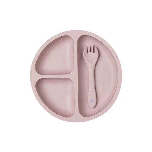 My Little Giggles Silicone Bento Plate - Dusty Lilac - Outlet Shop For Kids