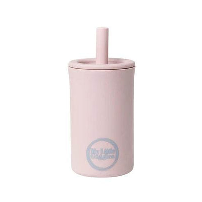 My Little Giggles Silicone Drinking Cup & Straw - Dusty Lliac - Outlet Shop For Kids