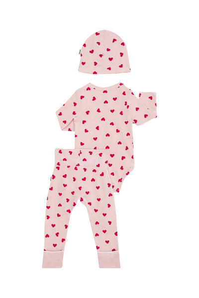 Bonds Newbies Organic Cotton Gift Set - Love Heart Sparkle