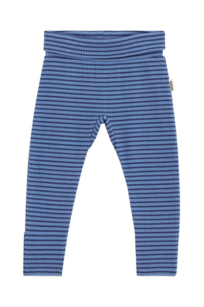 Bonds Newbies Wide Needle Rib Legging - Denim Fade / Bastille Blue