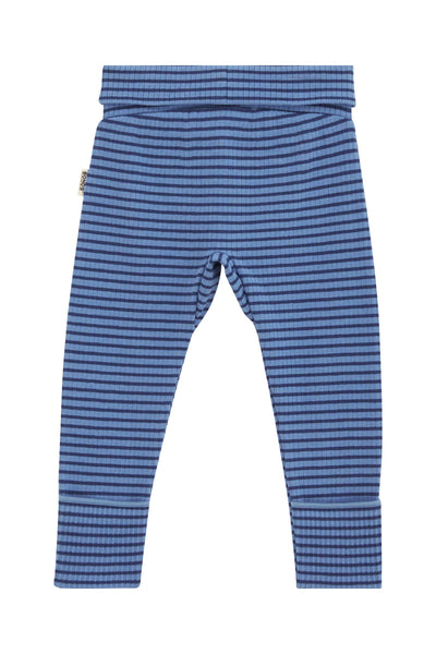 Bonds Newbies Wide Needle Rib Legging - Denim Fade / Bastille Blue