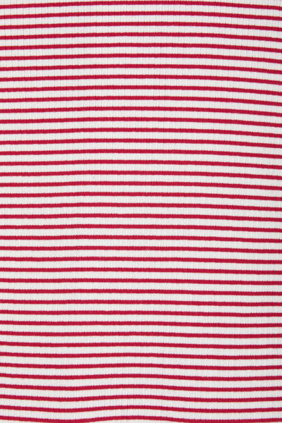 Bonds Newbies Wide Needle Rib Zippy - Parisian Red / Marscapone