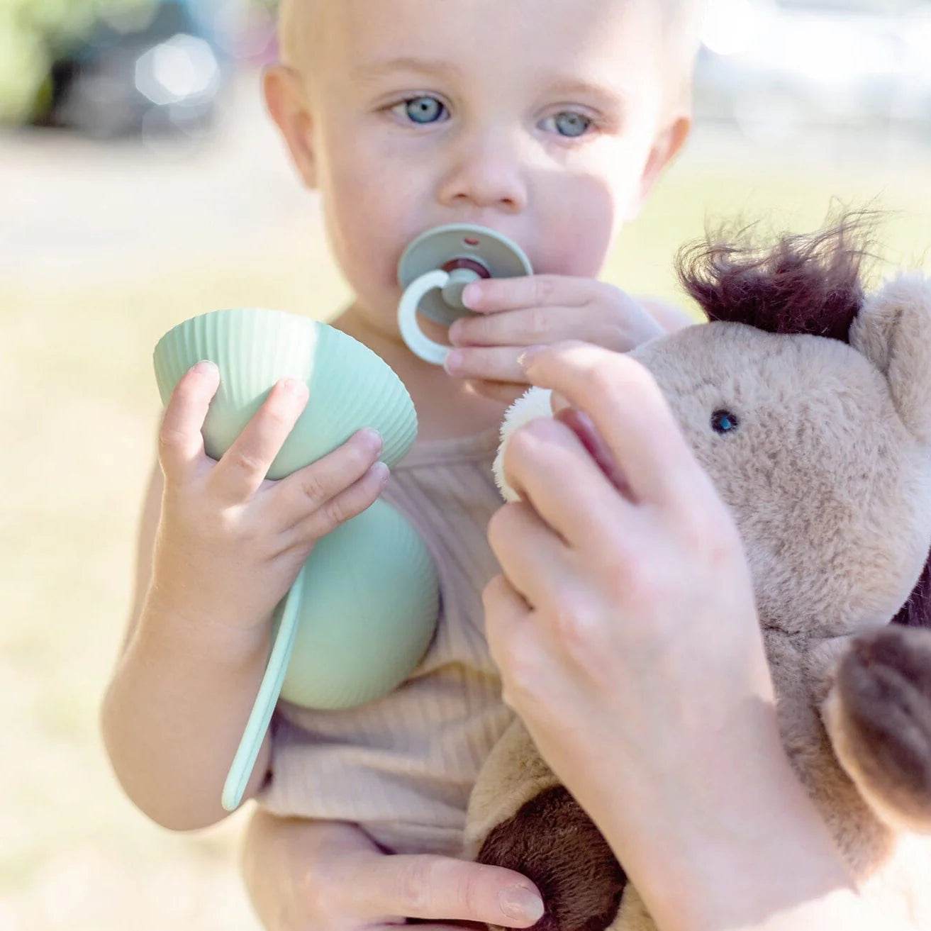 O.B Designs Eco-Friendly Dummy Holder - Mint - Outlet Shop For Kids