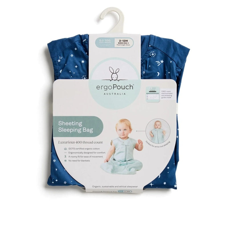 ergoPouch Australia Sheeting Sleeping Bag 0.3 TOG - Night Sky