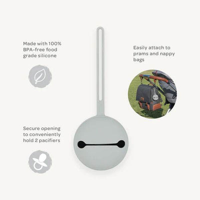 Playground Silicone Pacifier Case - Grey - Outlet Shop For Kids