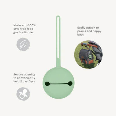 Playground Silicone Pacifier Case - Seafoam Green - Outlet Shop For Kids