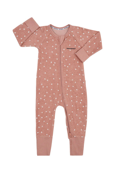 Bonds Poodlette Zip Wondersuit - Ditsy Dot Ceramic Dust