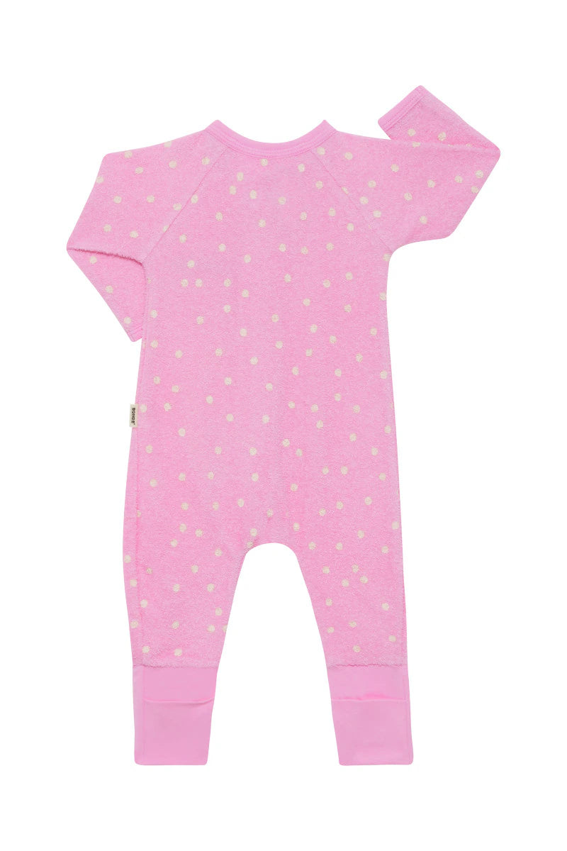 Bonds Poodlette Zip Wondersuit - Ditsy Dots Pink