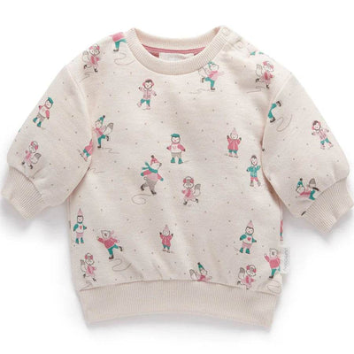 Purebaby Cosy Windcheater - Graceful Skaters Print - Outlet Shop For Kids