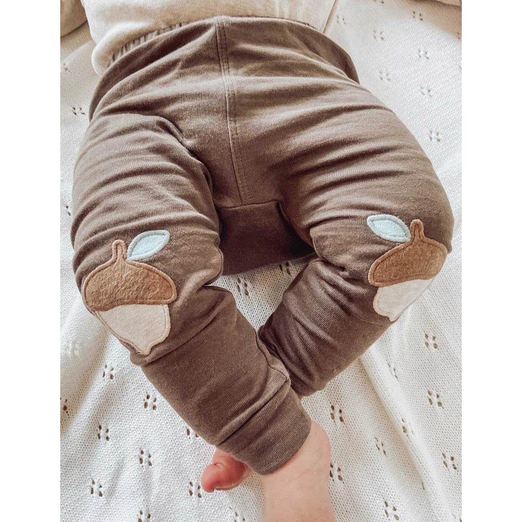 Purebaby Knee Patch Legging - Chocolate - Outlet Shop For Kids