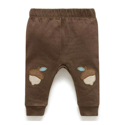 Purebaby Knee Patch Legging - Chocolate - Outlet Shop For Kids