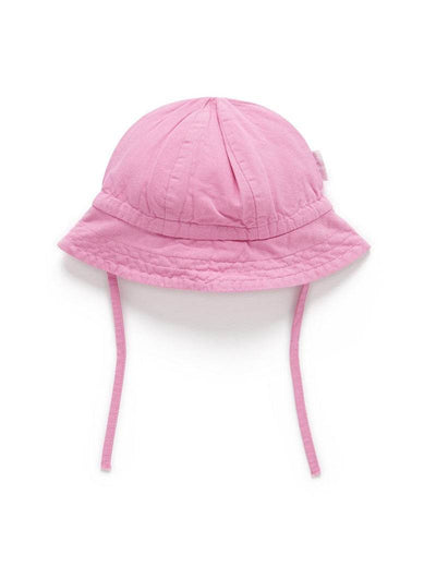 Purebaby Linen Blend Sun Hat - Fig - Outlet Shop For Kids